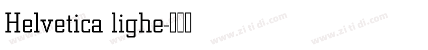 Helvetica lighe字体转换